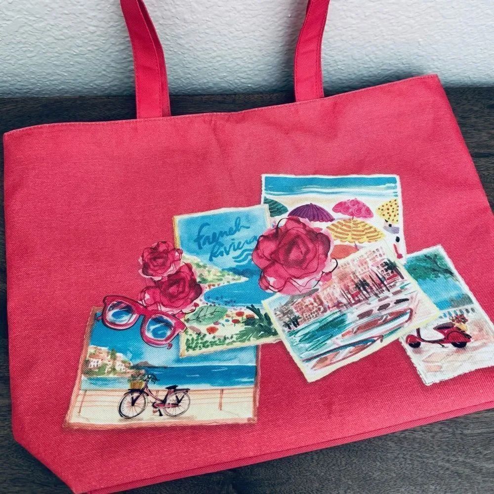 Lancome French Riviera Pink Travel Tote Bag